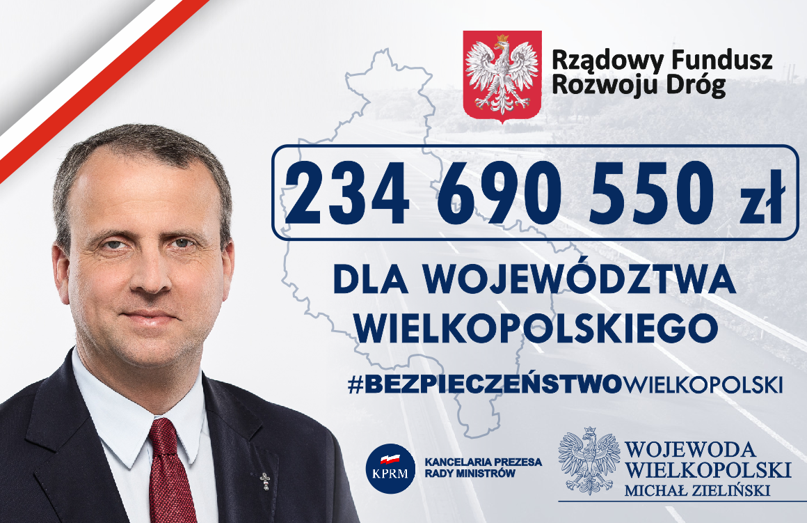 Ponad 234 mln zł na drogi w Wielkopolsce!